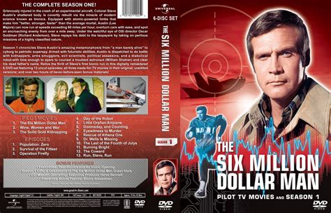 The Six Million Dollar Man Season 1 Tv Dvd Custom Covers Smdm S1