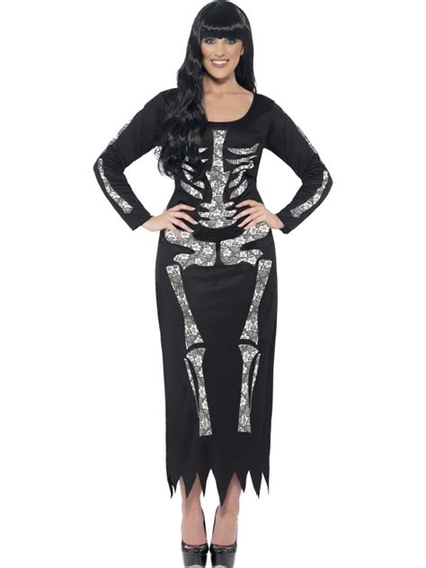 Skeleton Dress Costume Womens Halloween Berkshire Uk