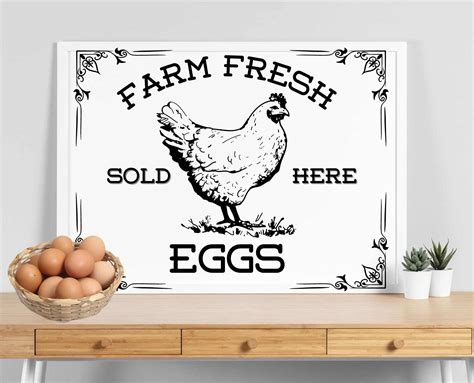 Farm Fresh Eggs Png Digital Download Farm Fresh Eggs Sign Worksheets Library