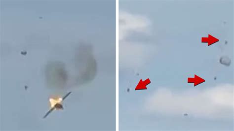 Fighter Jet Crashes at Michigan Airshow, Pilots Eject Right on Time