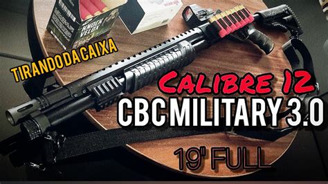 Espingarda Cbc Pump Military Cal Ga Full Cano De Unboxing