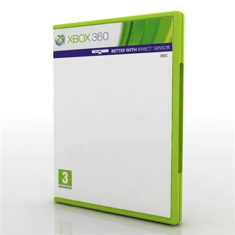 Xbox 360 Game Case Template Front