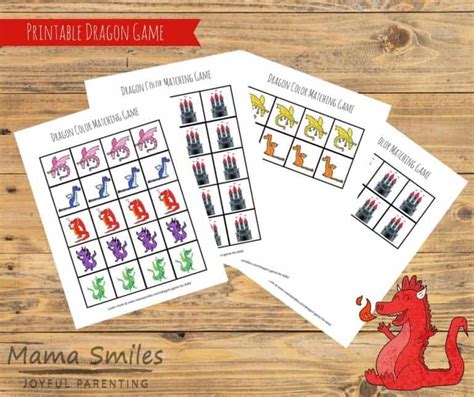 Printable Dragon Game For Kids And Learning Fun For Dragons Love Tacos