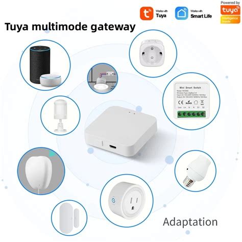 Купить Умный шлюз Tuya, многорежимный мост для умного дома, Wi-Fi ...