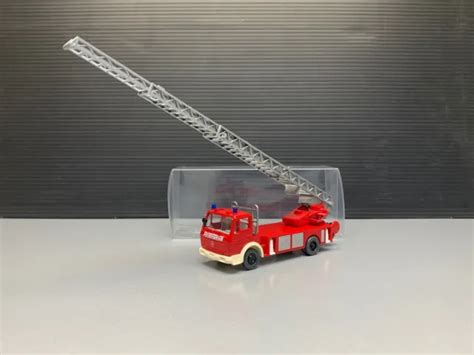 Mercedes Benz Mb Feuerwehr Fw Dl Dreh Leiter Wagen Fire Truck Lkw