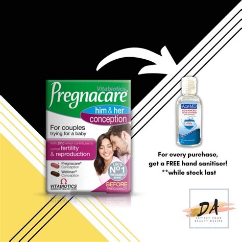 READYSTOCK Vitabiotics Pregnacare Him And Her Conception 60 Tablets