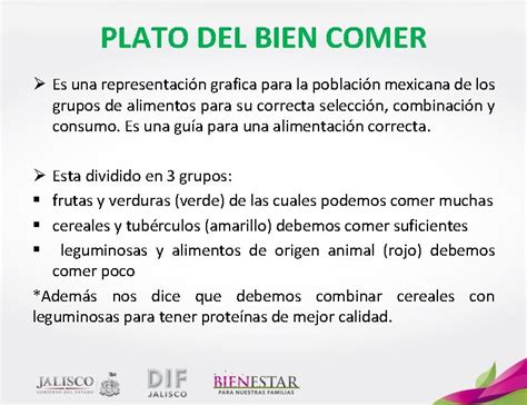 Conceptos Bsicos De Nutricin Plato Del Bien Comer