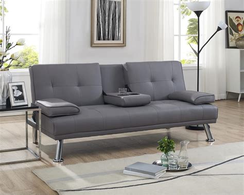 Amazon Panana Sofa Bed With Cup Holders Convertible Sleeper Couch