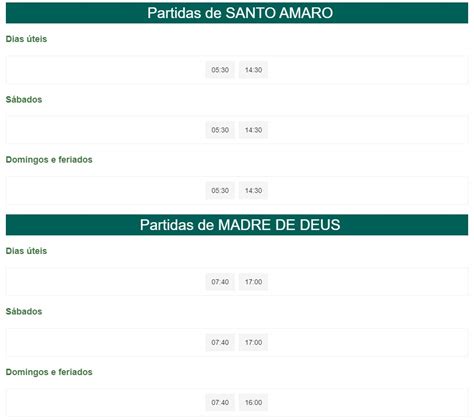 Madre De Deus X Salvador Horários - HORÁRIOS SANTO AMARO/ MADRE DE DEUS VIA SÃO FCO DO CONDE - CajaíbaNotícias