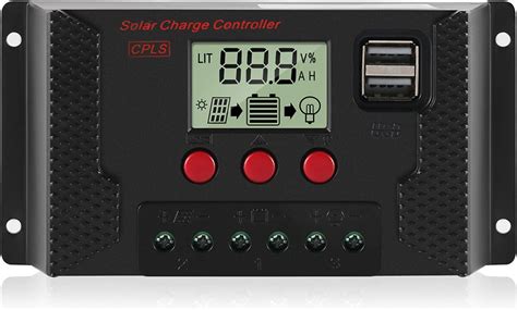 Thlevel Laderegler Solar 20A 12V 24V PWM Solar Ladegerät Controller