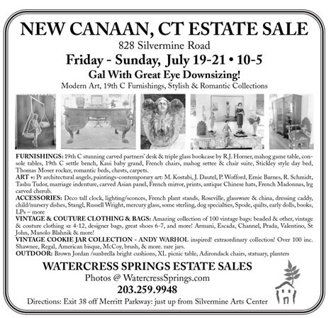 Print/Online Advertising - Watercress Springs Estate Sales