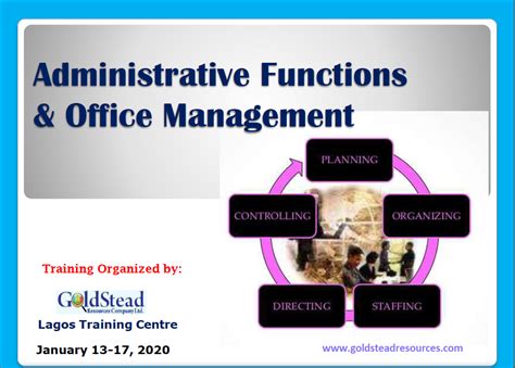 Administrative Functions And Office Management Goldstead