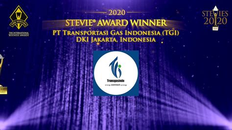 Pt Transportasi Gas Indonesia Is A Stevie Award Winner In The