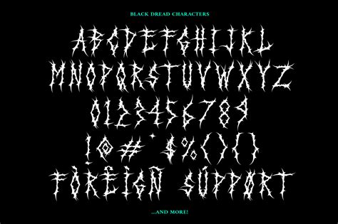 Black Dread | Death Metal Font - Faptype