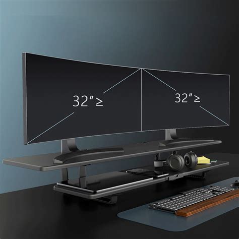 Ultra-Extended Double-Layer Monitor & Laptop Stand – The Berm