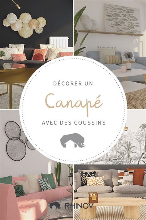 Comment decorer un canape avec des coussins Décoration mur canapé