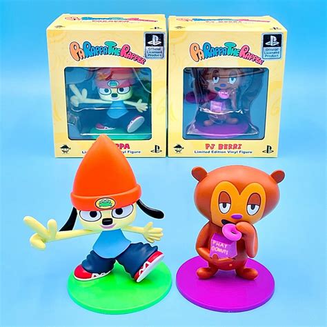 Parappa The Rapper Pj Berri Vinyl Figure Statue Set Official Sony