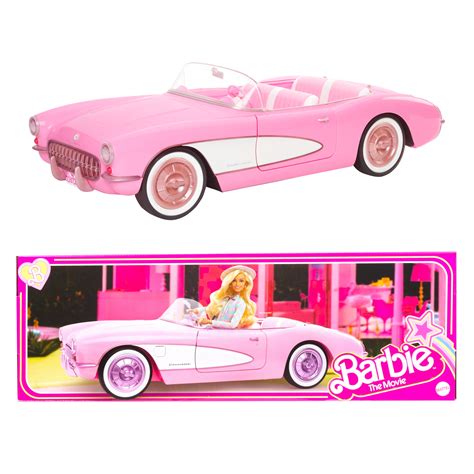 Barbie Movie Pink Corvette Convertible Toy Doll Collectible Car ...