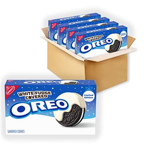 Oreo Fudge White Fudge Covered Chocolate Sandwich Cookies Original Flavor Lowpi