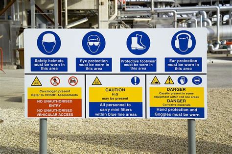 Oil Refinery Safety Signs By Paul Rapson Health Safety Poster