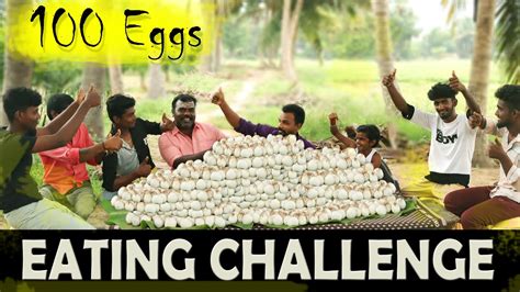 100 Boiled Egg Eating Challenge Food Challenge In Tamil Eggs