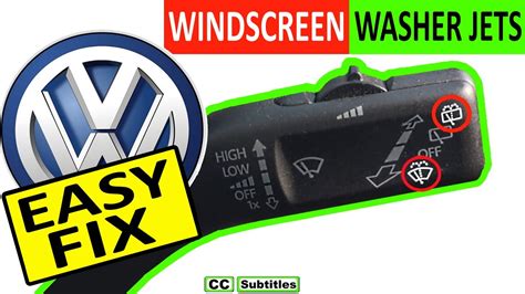 Vw Windshield Washer Fluid Not Working Diagnose And Fix Youtube