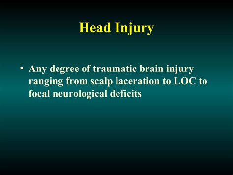 Head injury types, clinical manifestations, diagnosis and management | PPT