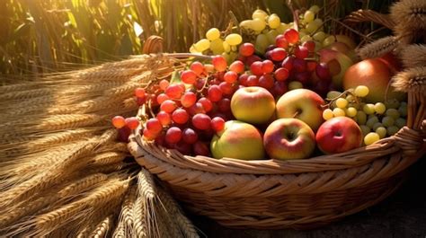 Premium Ai Image An Image Of An Autumn Harvest Table Filled With