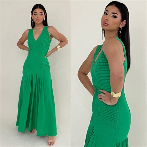 Catálogo Green Structure Maxi Dress Foggia Boutique