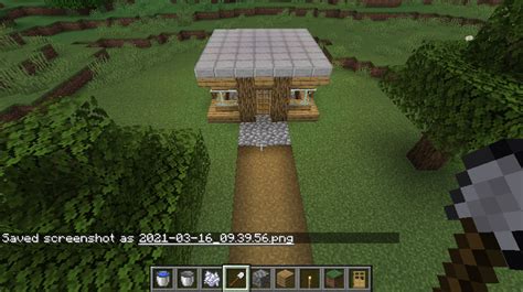 Small House with Grass Path Minecraft Map