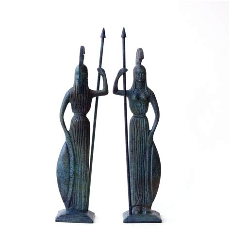 Greek Goddess Athena Bronze Statue, Greek Mythology, Metal Art ...