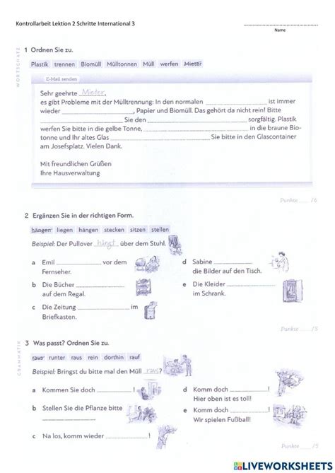 Schritte International Neu Lektion Worksheet Live, 52% OFF
