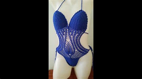 Traje De Ba O Trikini A Crochet Crochet Pineapple Monokini Parte