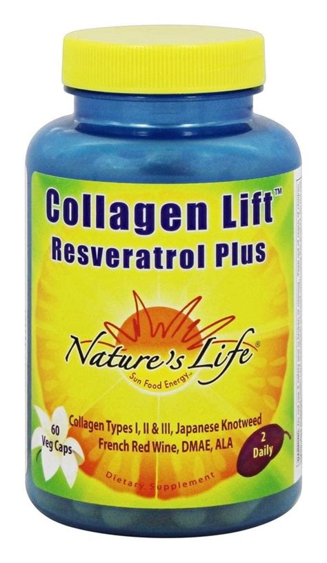 Nature S Life Collagen Lift Resveratrol Plus Capsules Walmart