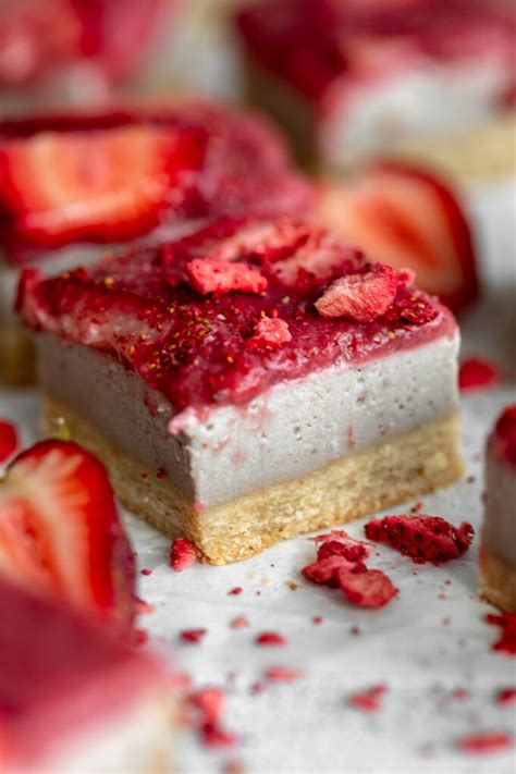 Strawberry Cheesecake Bars Jar Of Lemons