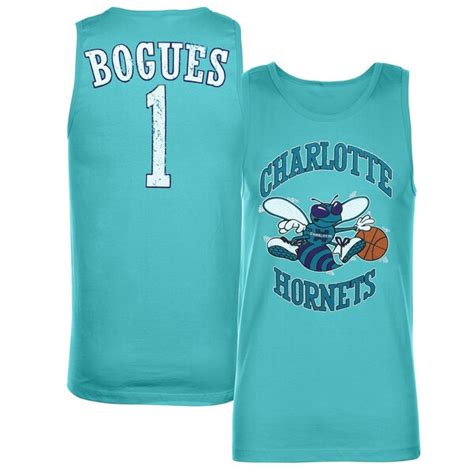 Mens Charlotte Hornets Muggsy Bogues Majestic Threads Green Hardwood ...