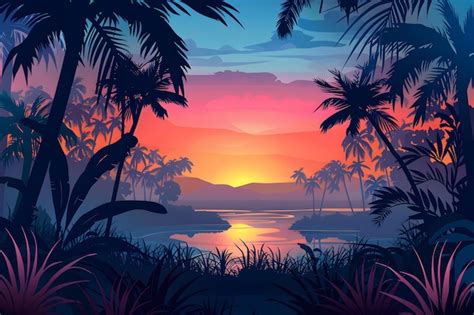 Premium Photo Tropical Island Sunset Background Summer Beach