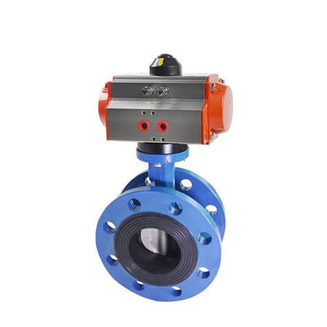 Double Flange Wcb Body Water Eccentric Butterfly Valve With Worm Gear