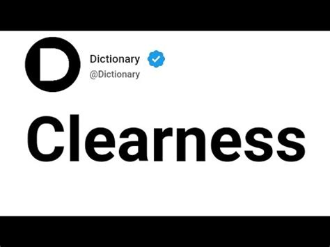 clearness meaning  english youtube