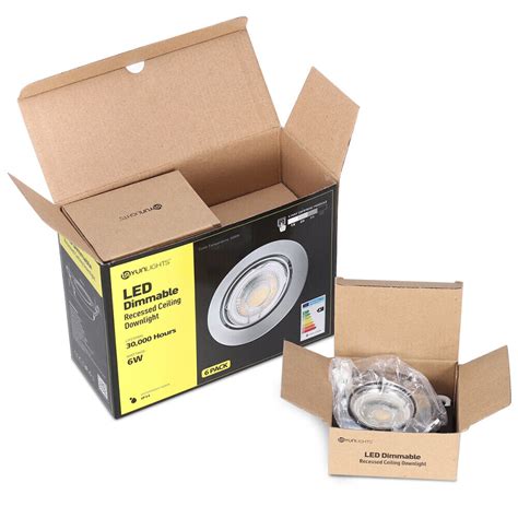 Yunlights Pcs W Led Dimmable Recessed Ceiling Downlight Adjustable