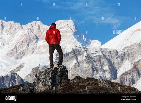 Hike in Himalayas Stock Photo - Alamy