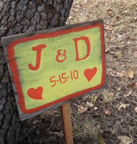 Rustic Wooden Wedding Signs