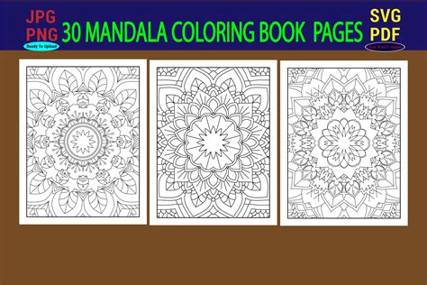 Mandala Coloring Pages Graphic By Mehedi Hassan Creative Fabrica