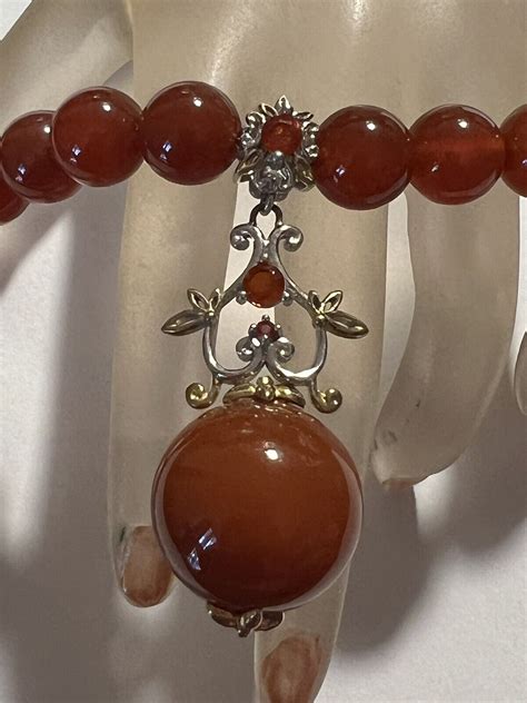 Great Michael Valitutti Gems En Vogue Sterling Silver Carnelian Pendant