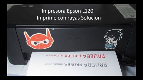 Impresora Epson L Imprime Con Rayas Soluci N Youtube