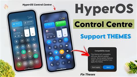 HyperOS Control Centre Support Themes Xiaomi HyperOS Control Centre