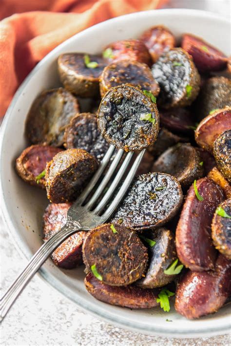 Roasted Purple Potatoes Just Farmed