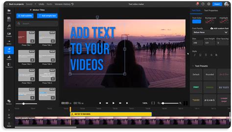 Add Text To Your Video Free Online Animated Text Video Maker