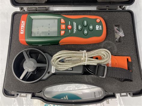 Extech Hd Cfm Cmm Thermo Anemometer And Ir Thermometer Like New Buya