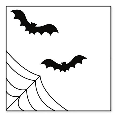 Distinctink Custom Bumper Sticker 10 X 10 Decorative Decal White Background Bats And